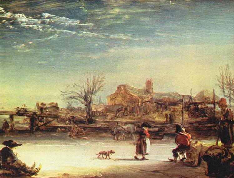 REMBRANDT Harmenszoon van Rijn Winterlandschaft